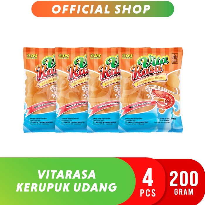 Vitarasa Kerupuk Udang 200 Gr - 4 Pcs