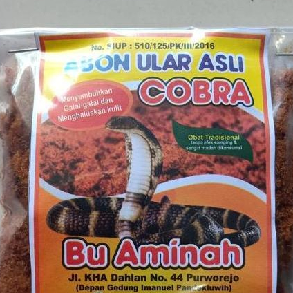 JR26 ABON ULAR COBRA ASLI IBU AMINAH