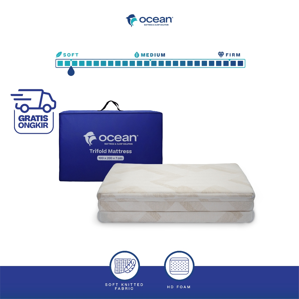 Ocean Tilam Trifold - Kasur Lantai Portable Lipat Tiga