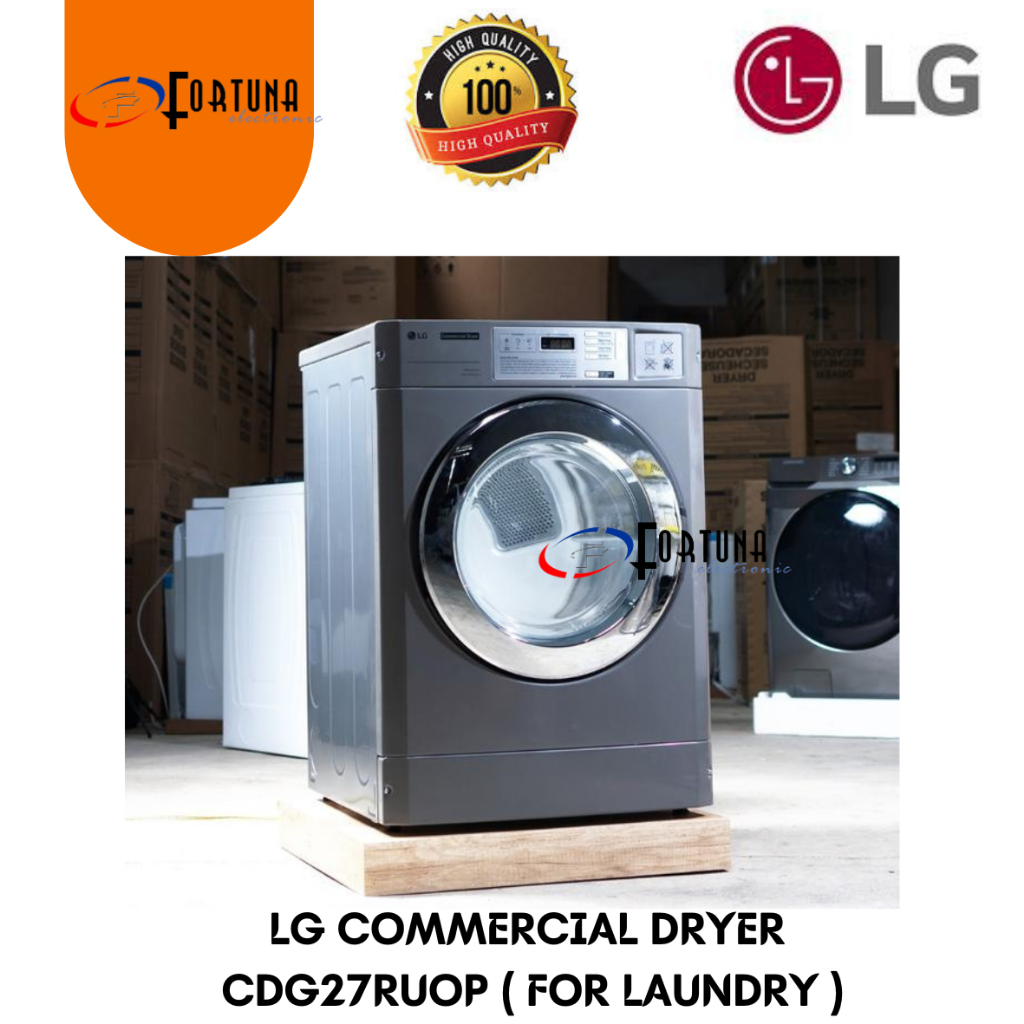 MESIN PENGERING LG COMMERCIAL KAPASITAS 10,2 KG DRYER LG CDG27RUOPS GAS WIFI  - NEW ARRIVAL - GARANS