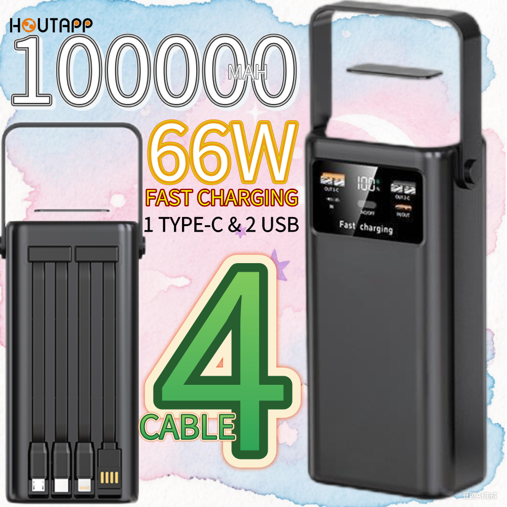 HOUTAPP powerbank 100000mah power bank 100000mah power bank 200000mah powerbank hp power bank hp pow