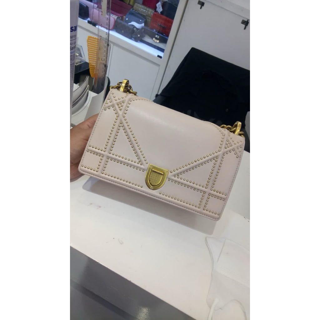 preloved tas dior diorama authentic 2017 baby pink