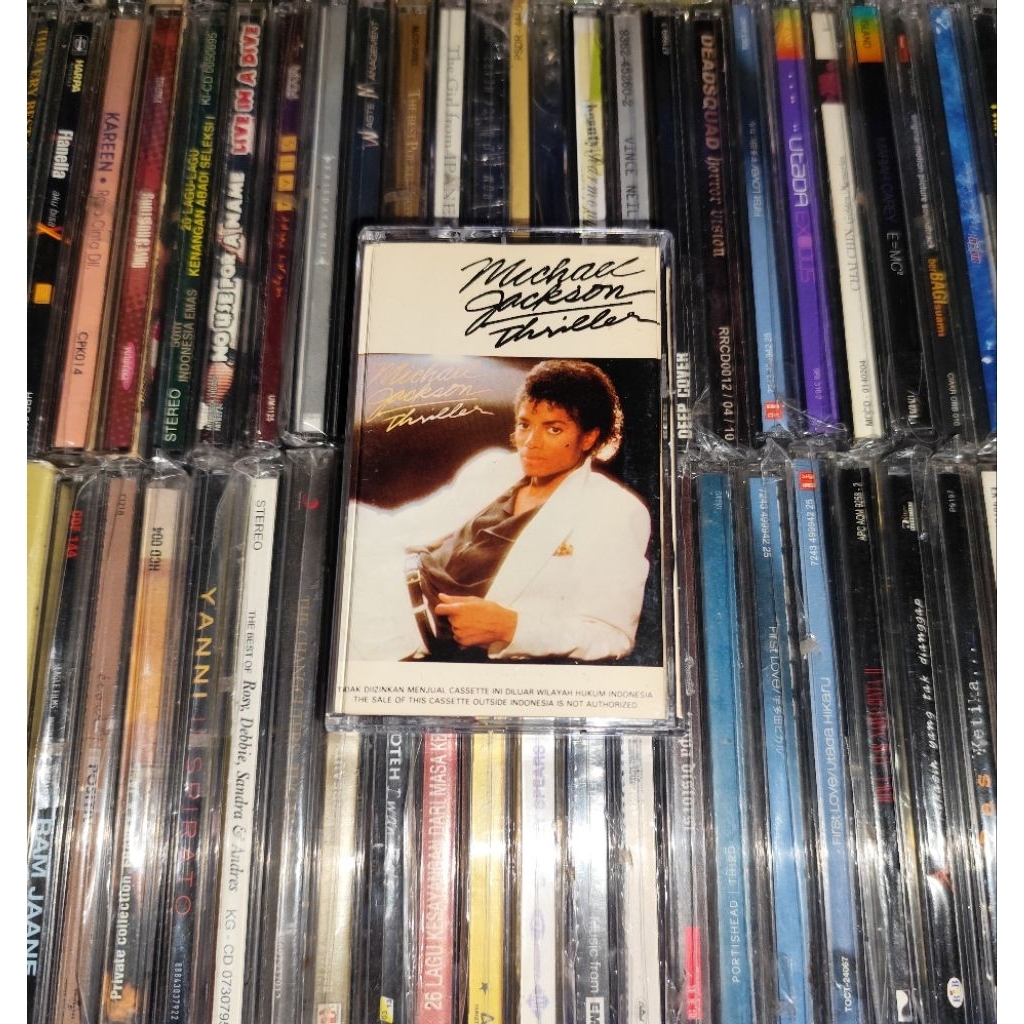 Kaset Michael Jackson - Thriller Hits Singles The Girl Is Mine, Beat It