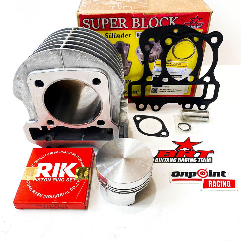 BLOK CAST IRON BRT BEAT POP ESP STREET SCOOPY ESP 54.50 BOREUP 130 CC 100% ORIGINAL BRT