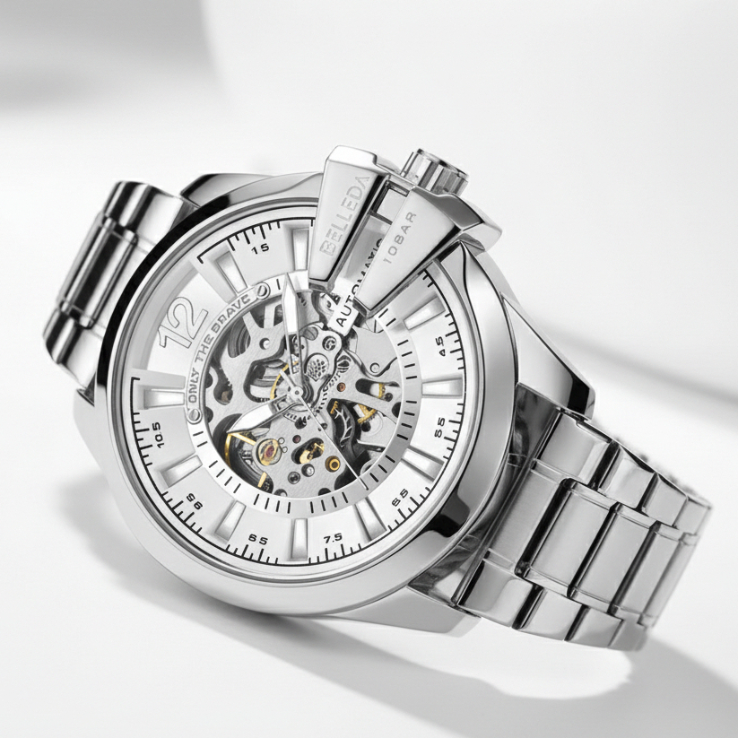 PROMO Jam Tangan Pria BELLEDA  9473 Rantai Sakelton Otomatis Anti air Fashion Mewah Populer