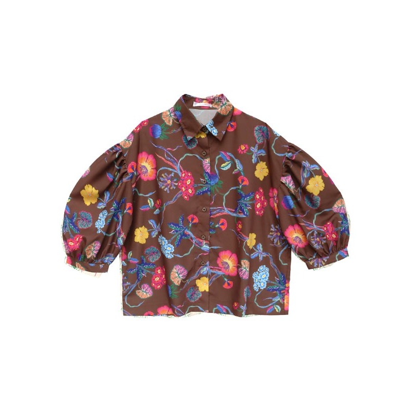 Nadjani Reina x JFW 2025 Kemeja Atasan Wanita Motif Bahan Katun Poly