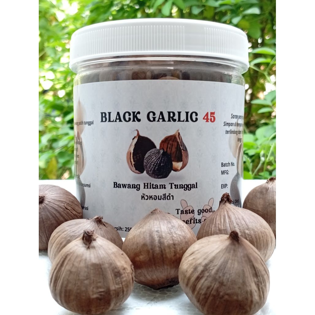 Black Garlic Solo Premium 250 Gram Bawang Tunggal Hitam Untuk Kesehatan