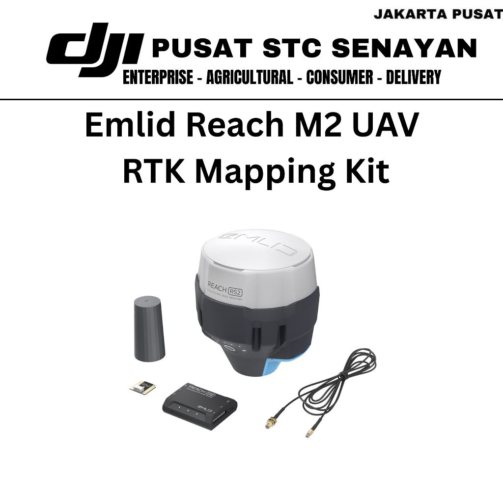 Emlid Reach M2 UAV RTK Mapping Kit - Modul RTK GNSS untuk Pemetaan Mapping Presisi
