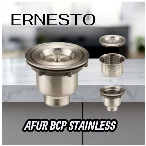 ERNESTO Saringan BCP / Bak Cuci Piring / AVUR Saringan  Bak Cuci Piring Stainless Steel