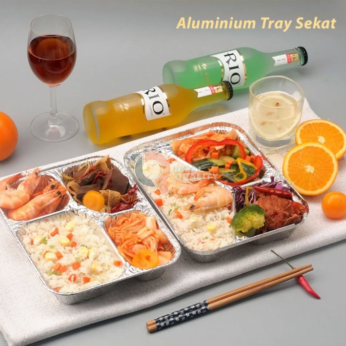 ALUMINIUM TRAY BX2193  SEKAT 3 / WADAH LOYANG FOIL TRAY BX 2193