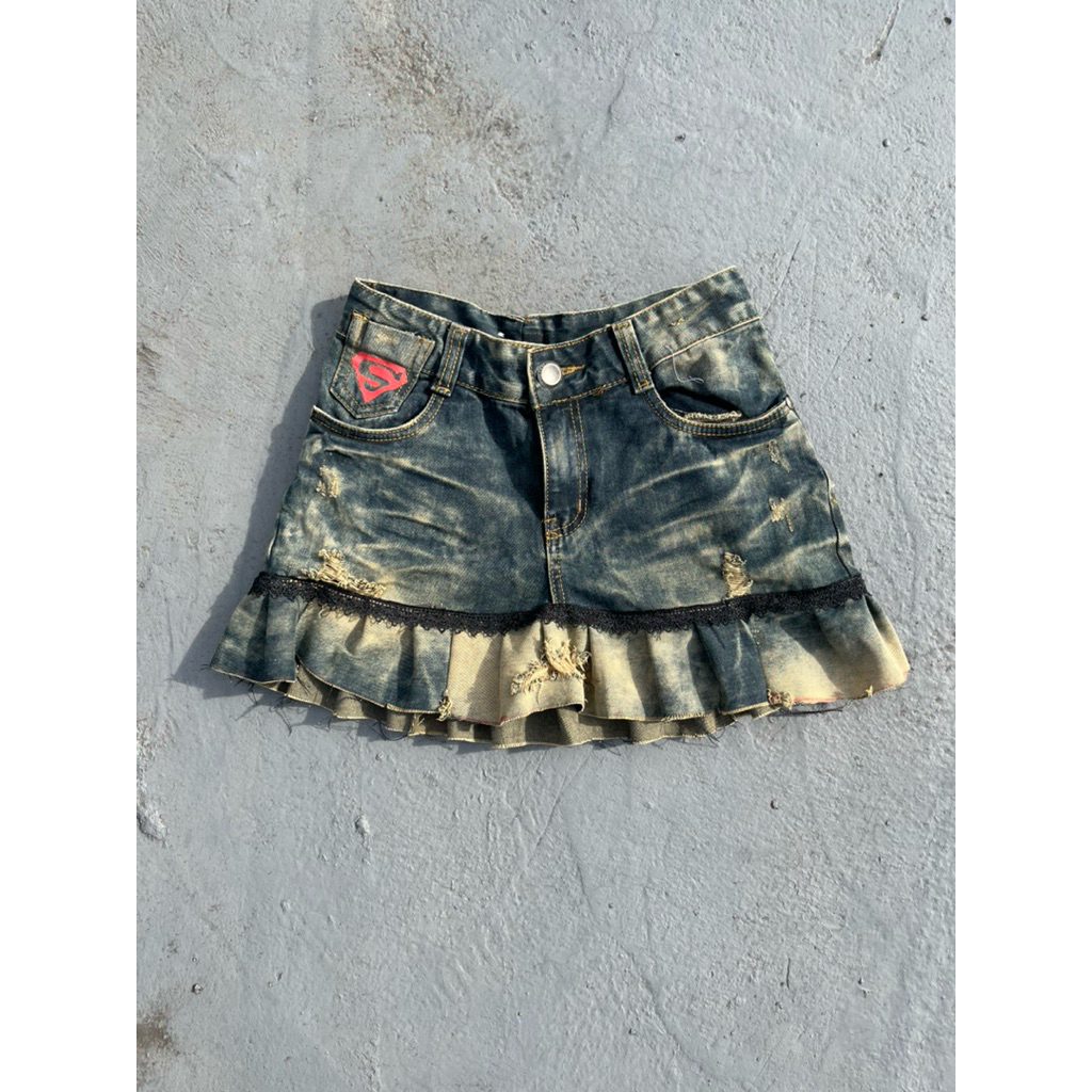 Y2K New Hot Girl Black Silver Skirt Women Harajuku Sexy Punk Low Waist Mini Skirt Gothic Black