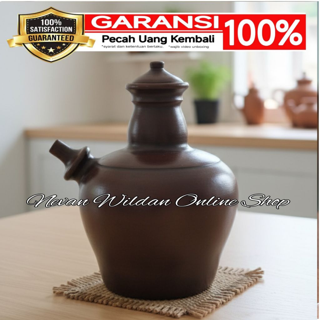 KENDI TANAH LIAT 3 LITER | KENDI GERABAH TANAH LIAT | KENDI TRADISIONAL UNIK