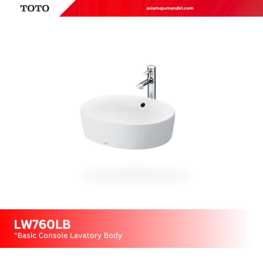 WASTAFEL TOTO LW760LB | WASTAFEL TOTO TOP COUNTER | WASTAFEL MEJA TOTO