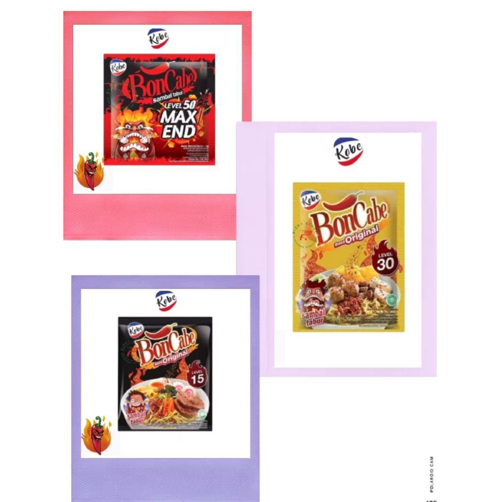 Bon cabe level 15 - Bon cabe level 30 renceng isi 12 sachet