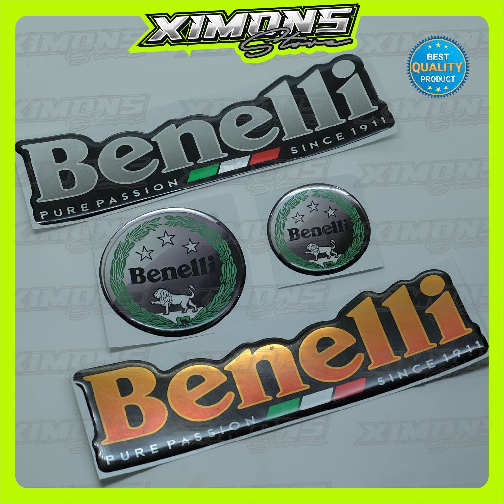 emblem timbul logo benelli / emblem benelli / emblem benelli bulat