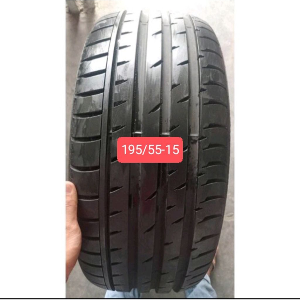 BAN MOBIL BEKAS SECOND UKURAN 195/55 r15 MEREK BRIDGESTONE/ACHILLES/RANDOM