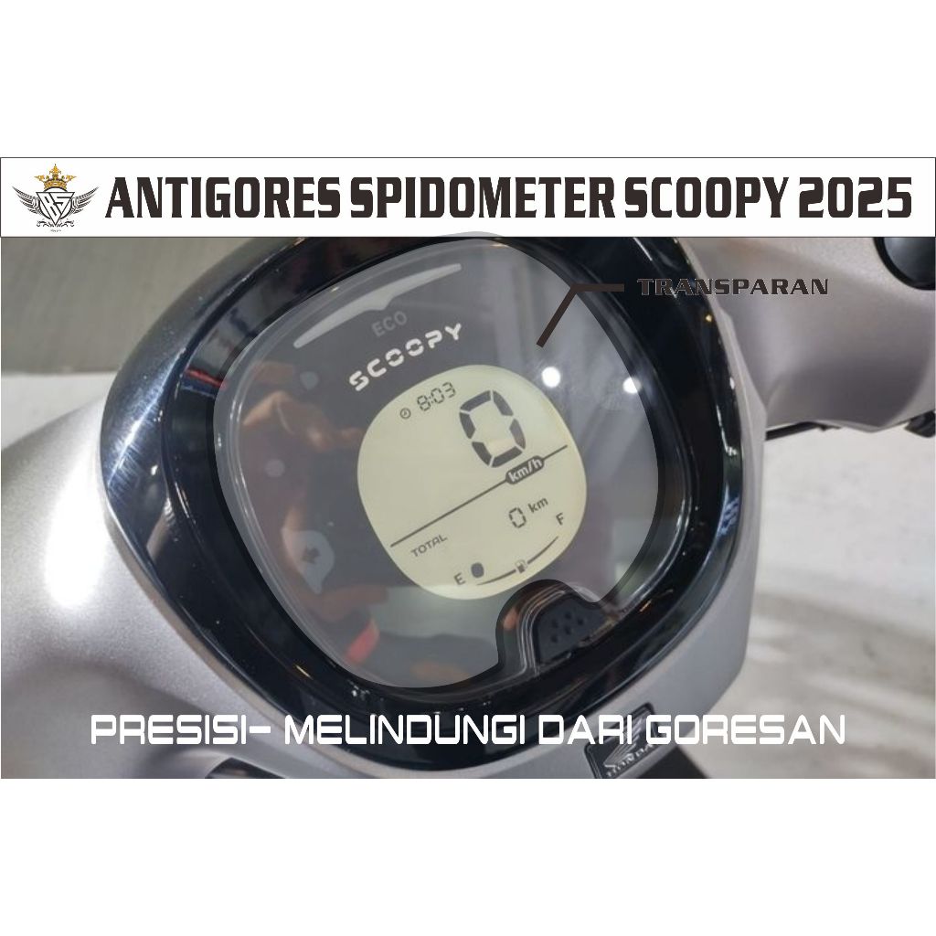 Stiker antigores pelindung spidometer Scoopy stiker pelindung kaca spido Scoopy 2025