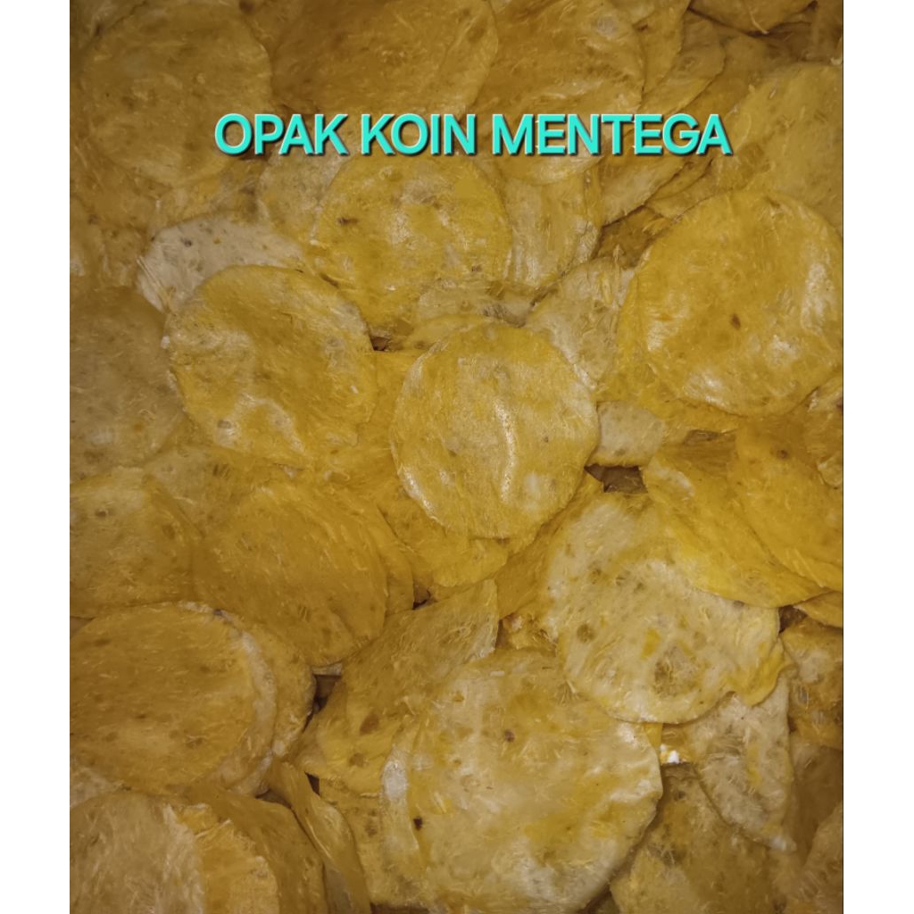 1 KG KERUPUK OPAK SINGKONG KOIN MENTEGA KHAS MEDAN HALAL