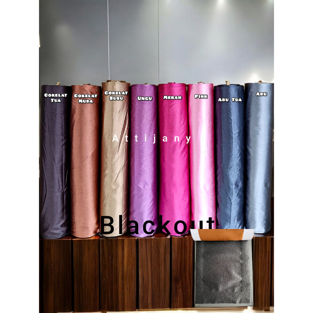 (TEBAL) KAIN BLACKOUT-BAHAN GORDEN BLACKOUT METERAN