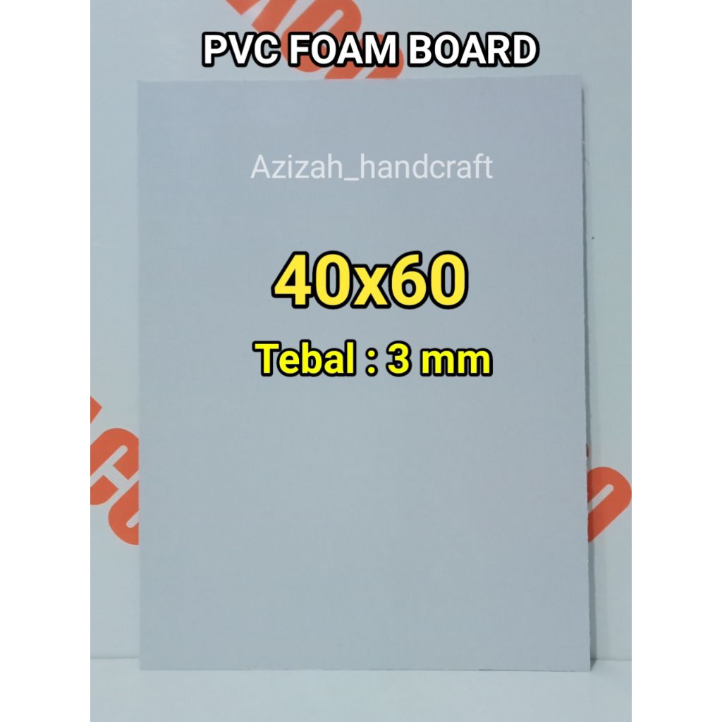 PVC Foam Board 40x60 cm 3mm /Pvc Lembaran foam board