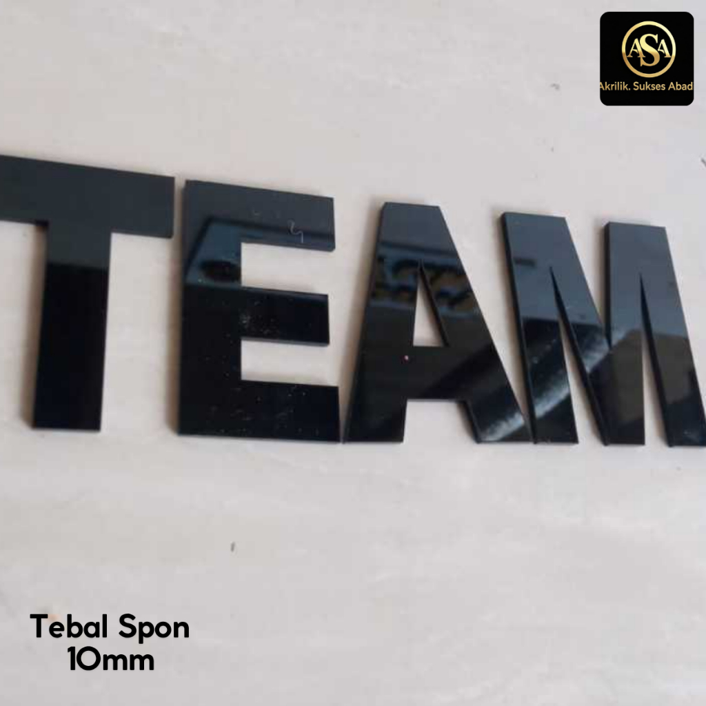 HURUF TIMBUL AKRILIK CUSTOM TINGGI 30cm AKRILIK TEBAL 2mm