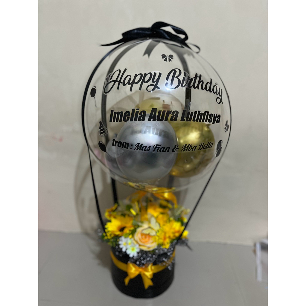 balon bloom /bloom box/balon ucapan/balon ulang tahun