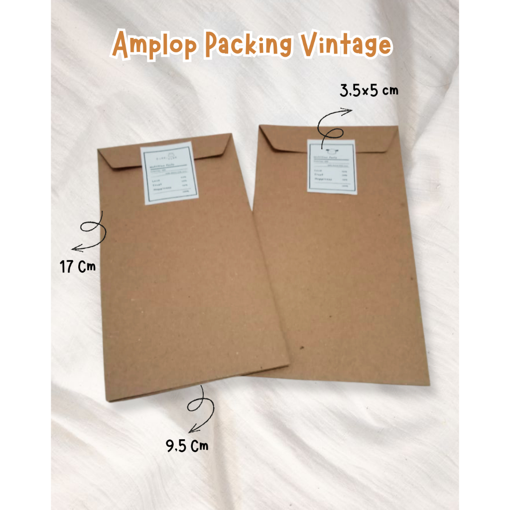 Amplop Packing| Amplop Coklat| Amplop Aesthetic