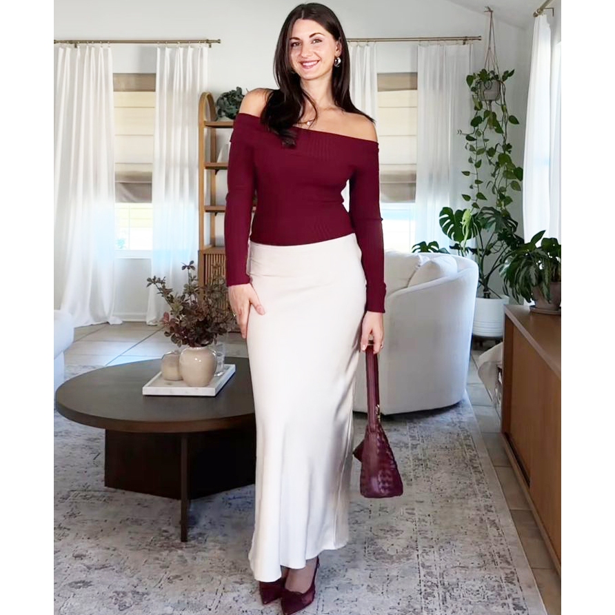 Hanna Silk Skirt / Rok Satin silk Premium / Rok Satin / Korean Skirt / Maxi Skirt