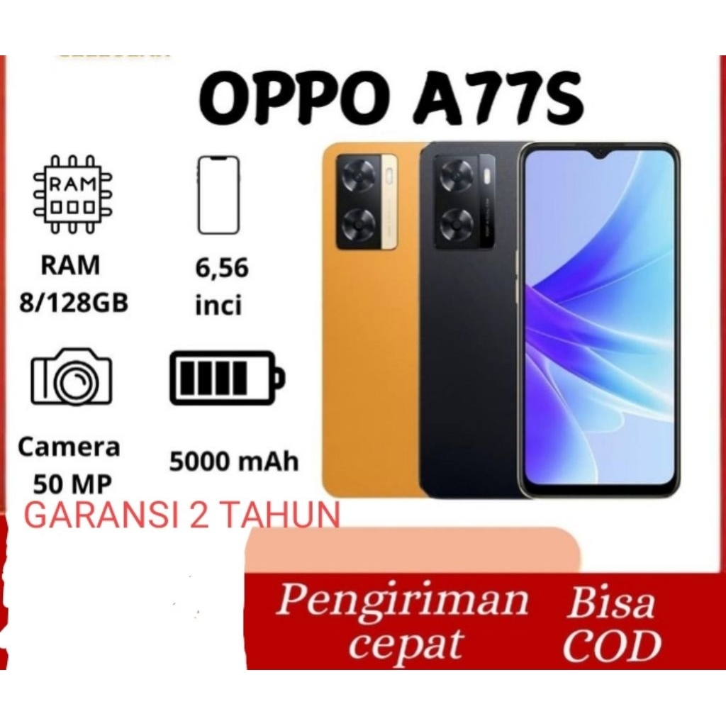 PROMO HP OPPO A77S RAM 8GB 128GB NEW FULLSET GARANSI 2 TAHUN | OPPO A3S 6/128GB NEW | HP OPPO MURAH