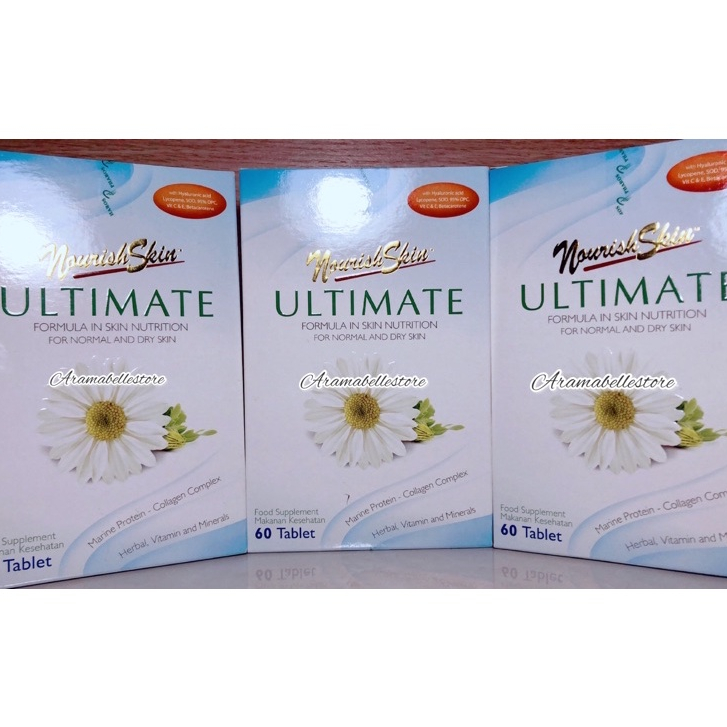 [TERMURAH & 100% ORIGINAL] Ready ORIGINAL Nourish Skin 60 Tablet / Nourish Skin Ultimate 60 tablet E