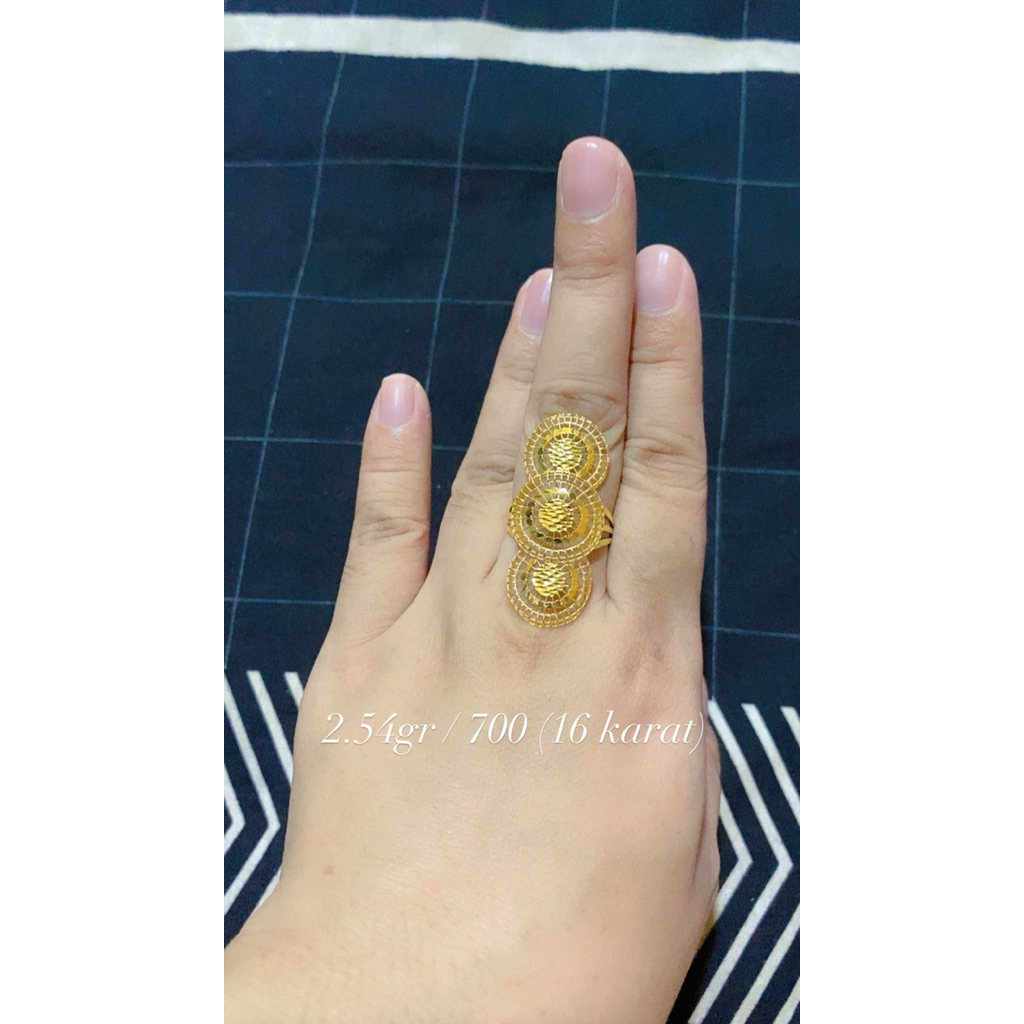 cincin 2,54gr kadar emas 700