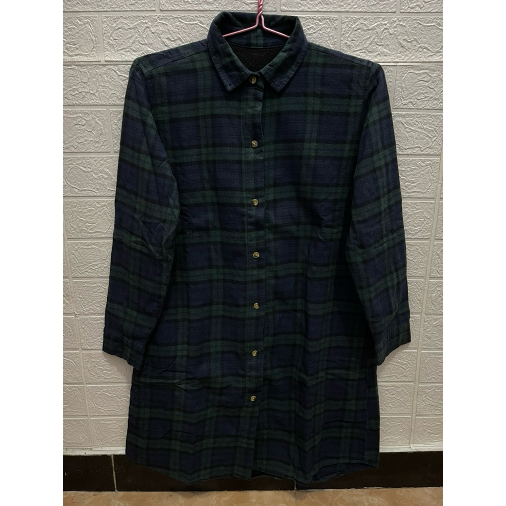 Kemeja Flanel Sherpa Cewek Second