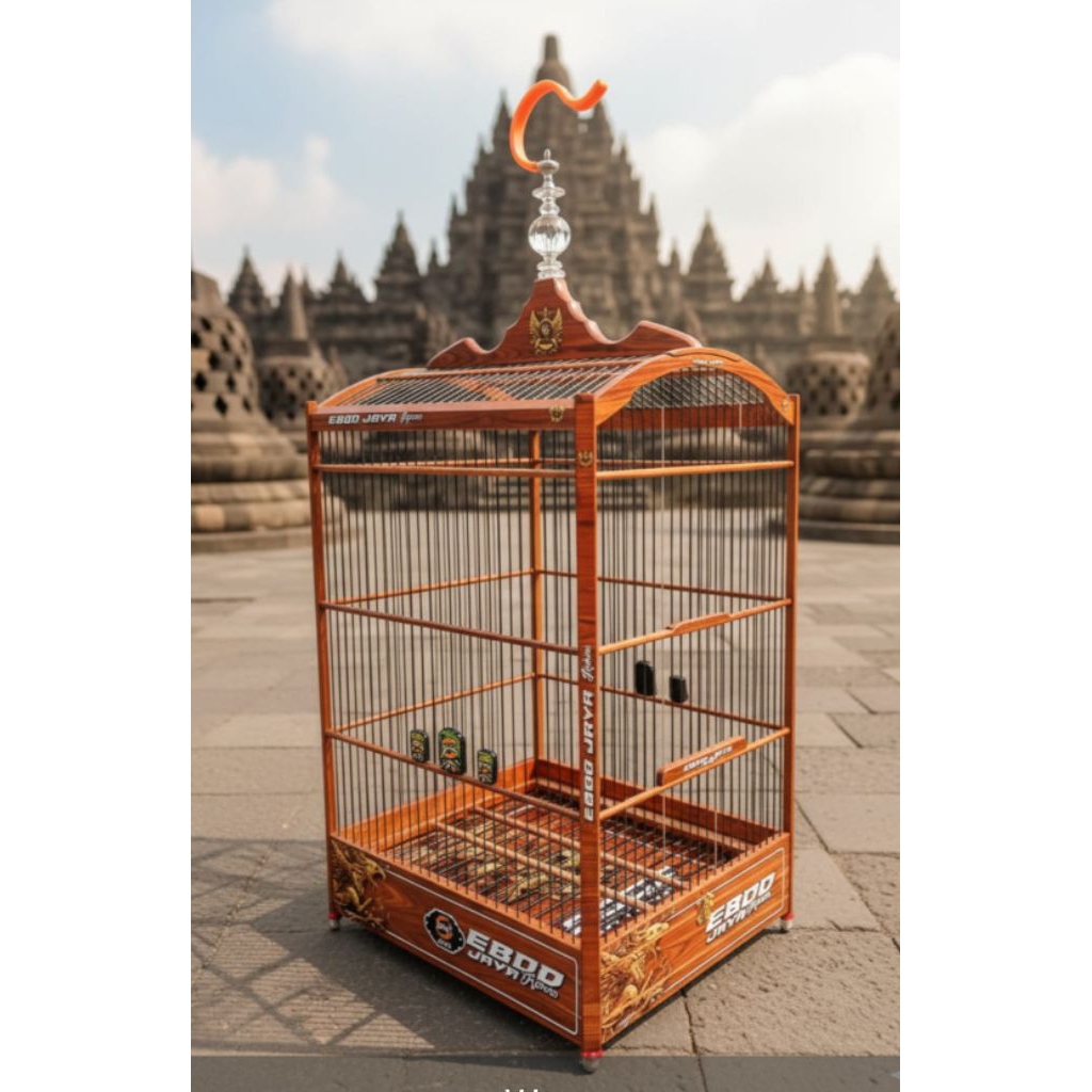(GOJEK) KANDANG SANGKAR KOTAK REBORN EBOD JAYA COKLAT RUJI FIBER