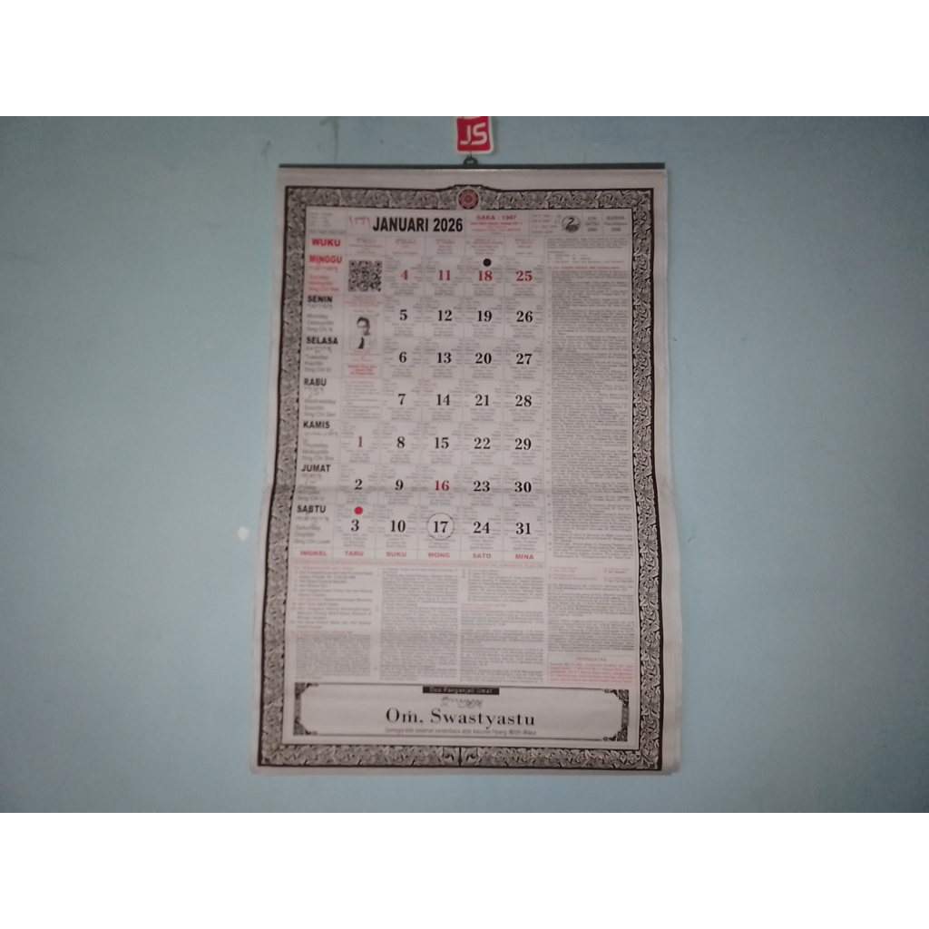 Kalender Bali Gede Rawi 2026, Bali's calendar