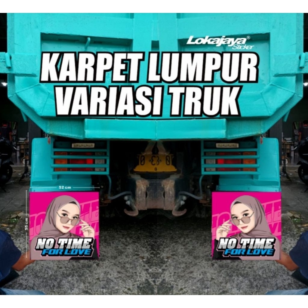 KARPET TRUK 55CMX52CM BAHAN KARET CONVEYOR TEBAL SLEBOR RODA KENDARAAN MODGUARD ACCESORIES CAR TRUK