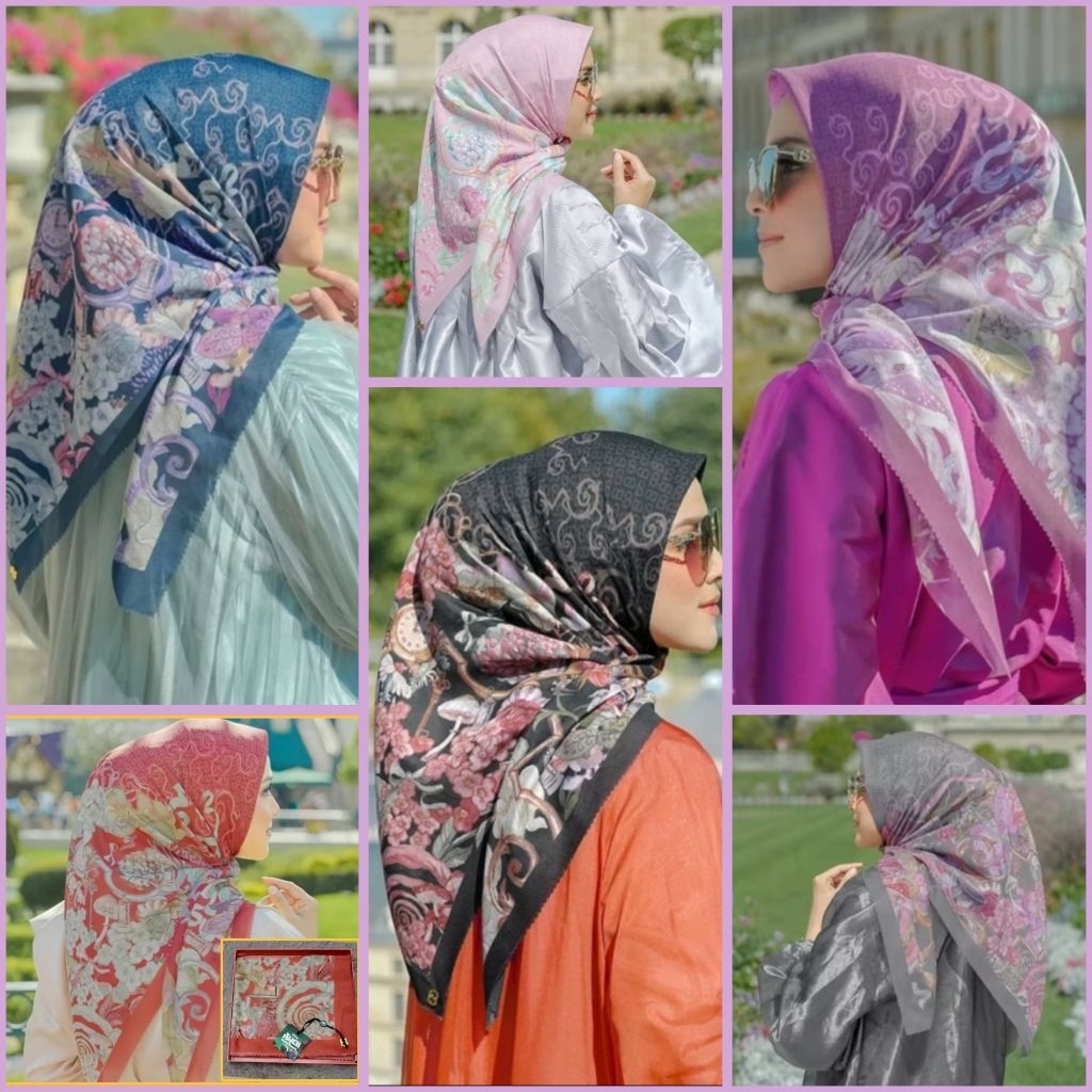The Wonderland voile square Buttonscarves Original