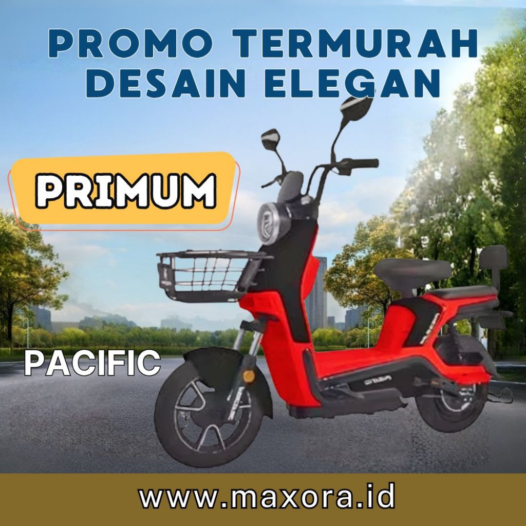 Sepeda Listrik Primum - Moped Listrik Stylish 48V