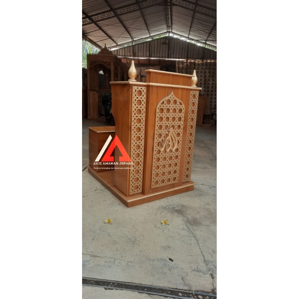 podium minimalis, mimbar podium minimalis dudukan, mimbar+dudukan, mimbar masjid
