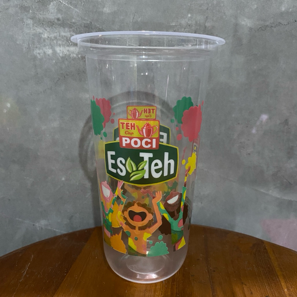 Gelas Teh Poci 22 Oz - Oval