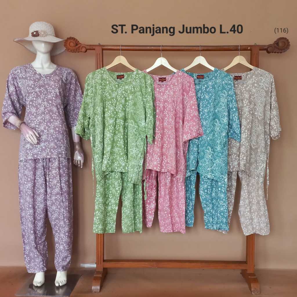 Setelan Panjang Jumbo By Putri Diana Busui Bahan Rayon Halus