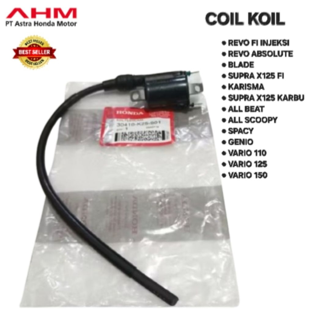 KOIL PENGAPIAN COIL PENYALAAN REVO FI INJEKSI REVO X REVO ABSOLUTE REVO FIT KARISMA SUPRA X125 FI BL