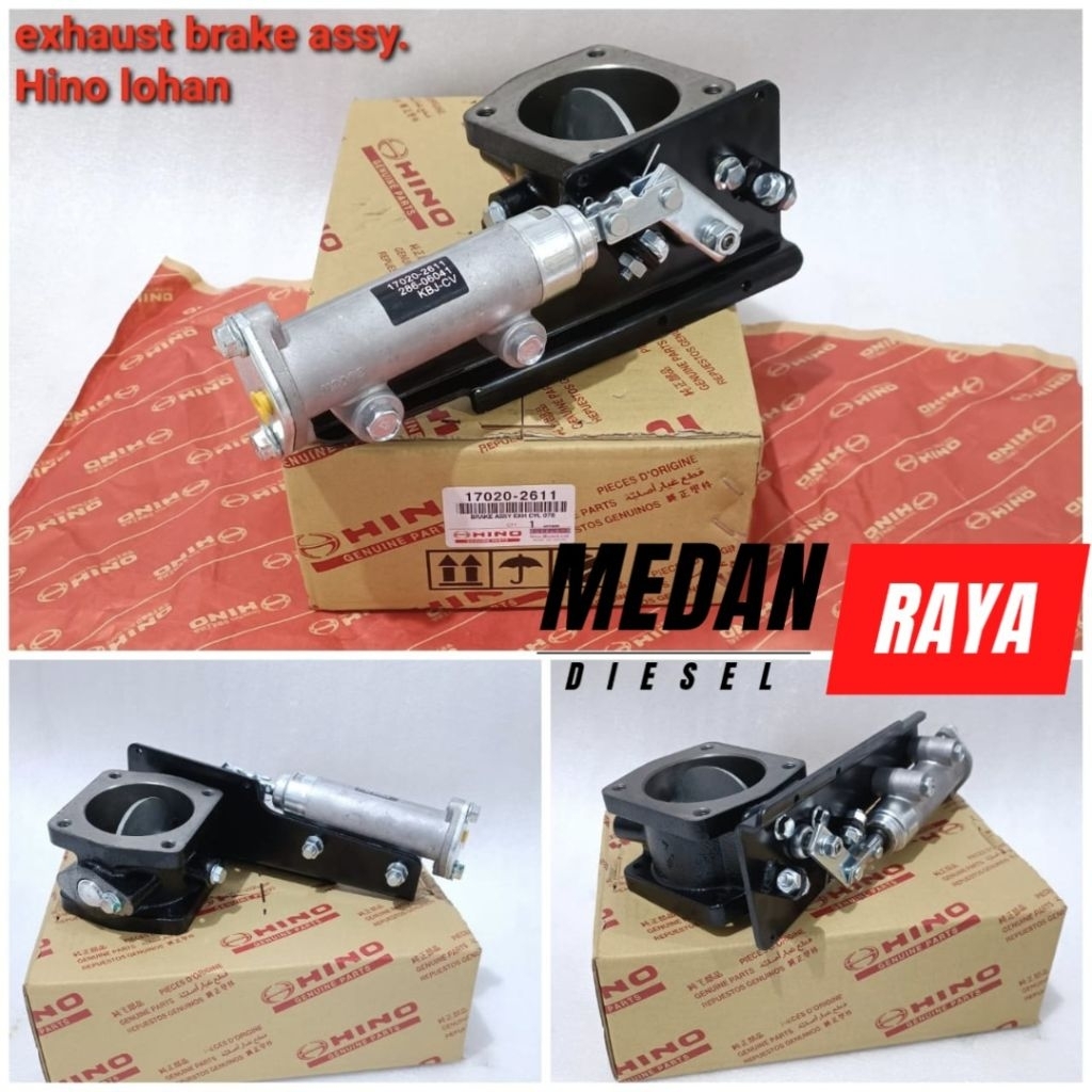 EXHAUST BRAKE ASSY HINO LOHAN FM260TI EXHAUST BRAKE ASSY HINO 500 17020 2611