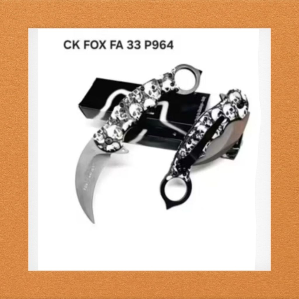 PS Kerambit Lipat CK FOX FA 33 P964 Survival Outdoor