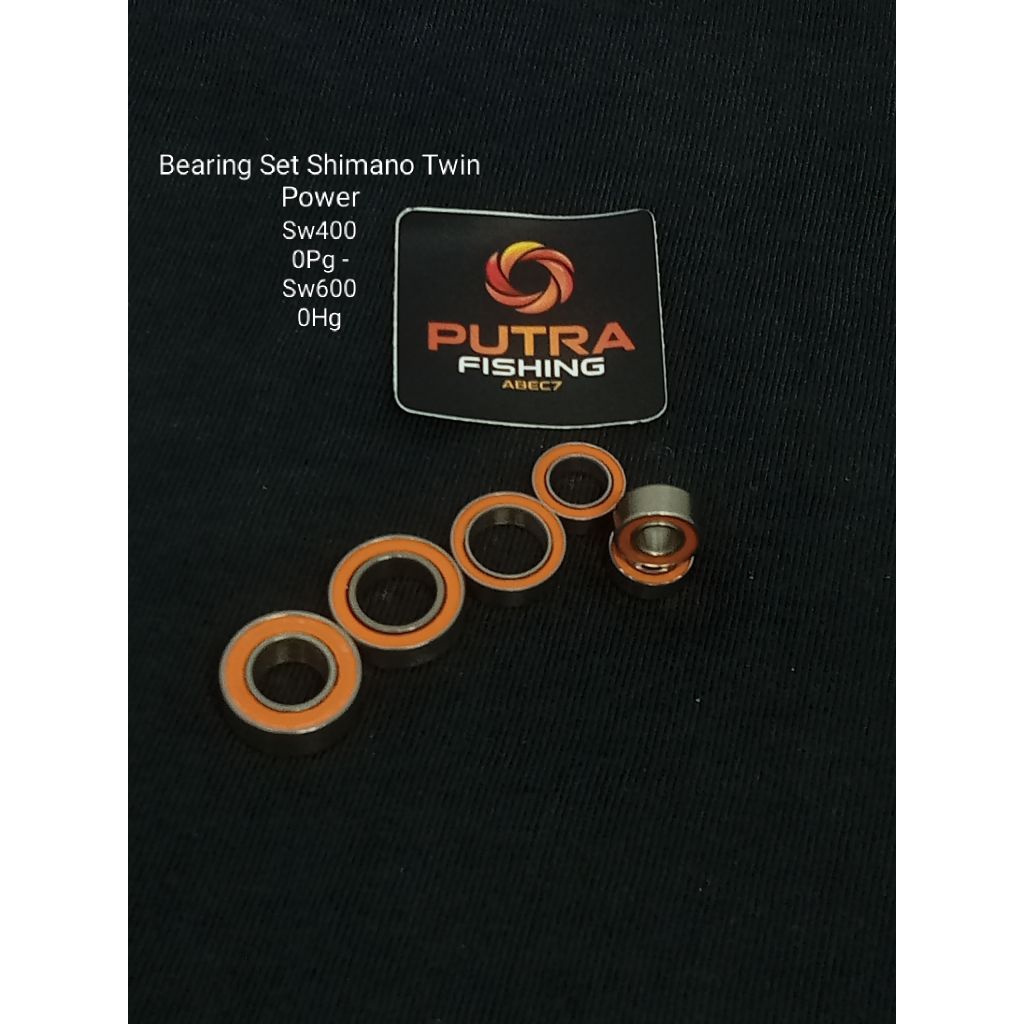 BEARING SET SHIMANO TWIN POWER  SW 4000 PG - Sw 6000 HG CERAMIC Haybrid ABEC-7 2OS ORIGINAL