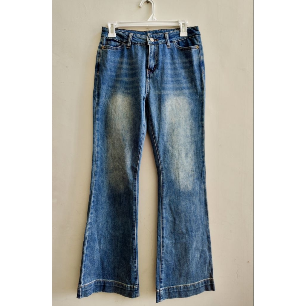 LOEWE FLARE PANTS VINTAGE PR3L0V3D / CELANA PANJANG JEANS HIGHWAIST CUTBRAY