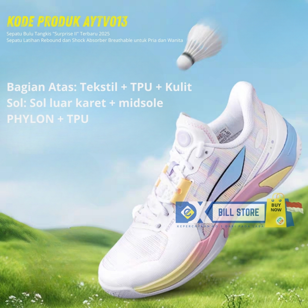 [Exbill] Sepatu bulutangkis Lining AYTV013 Badminton terbaru 2025 ringan fresh tidak panas Original