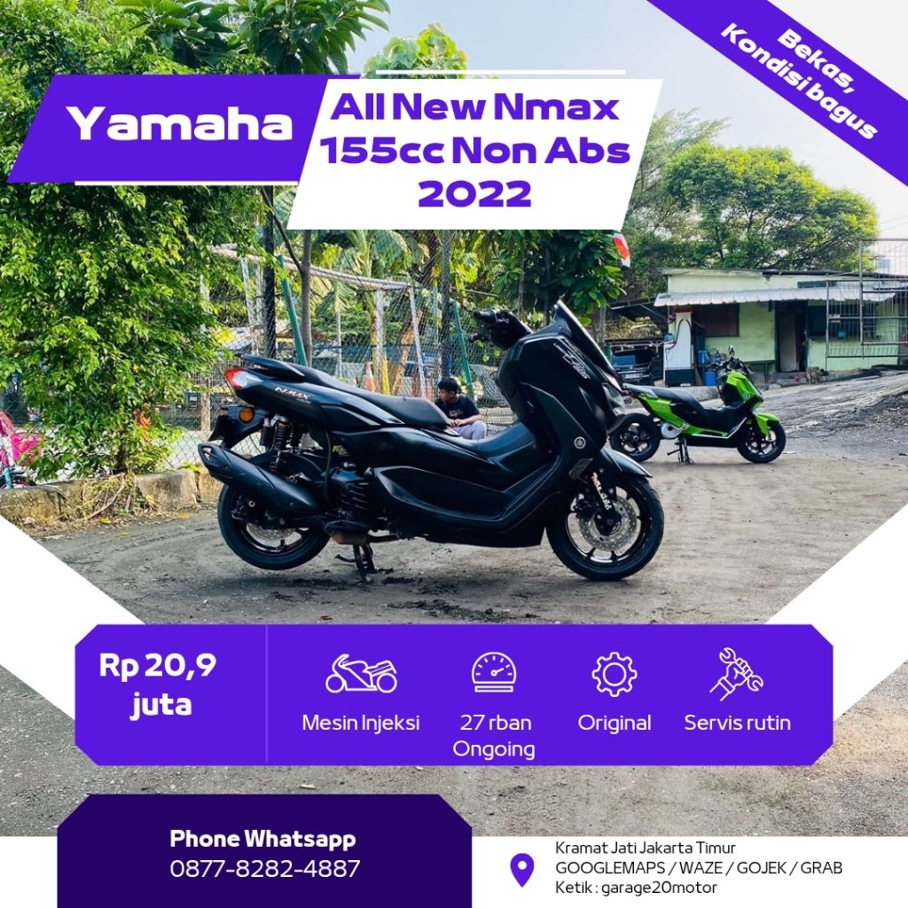 Yamaha All New Nmax 155cc non abs bluecore fi 2022