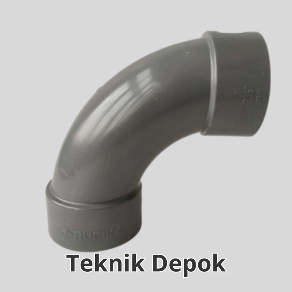 Large Radius Elbow 1 1/2 Inch D Rucika Penyambung Pipa Boch Knee Keni Knie Belokan 1.5 Inch Long Boc