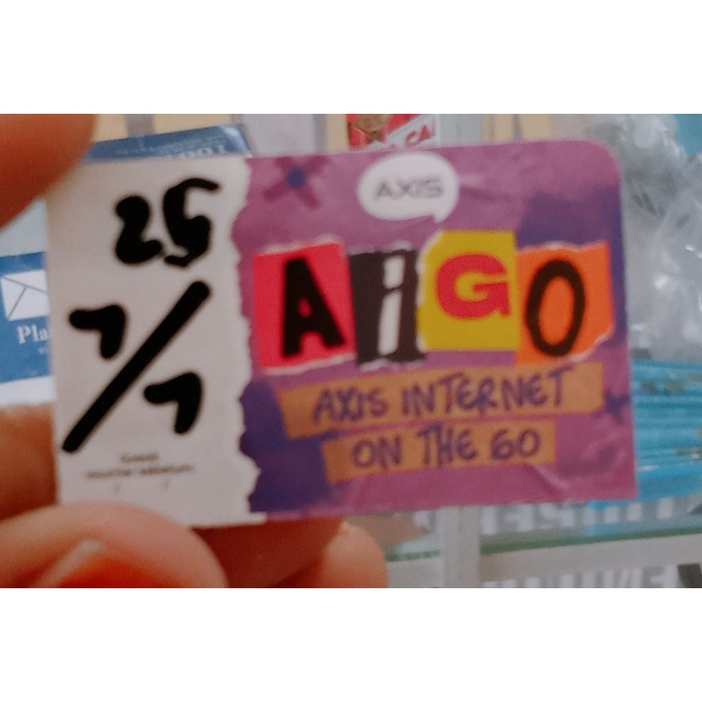 Voucher axis aigo  harian 7 gb 7 hari