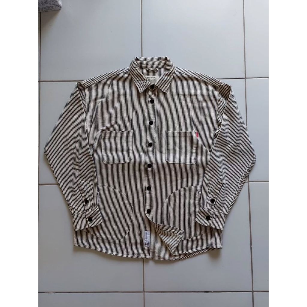 The Stori Jaket Jeans Vintage Hickory Chore Jacket Denim Classic Retro Rugged Style